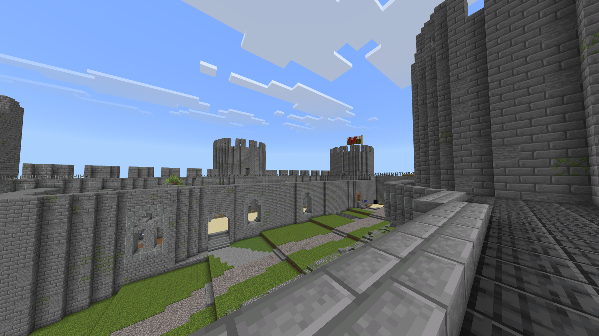 Conwy Castle — riverside wall