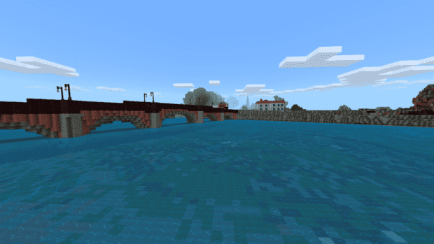 River Ribble bridge in Minecraft