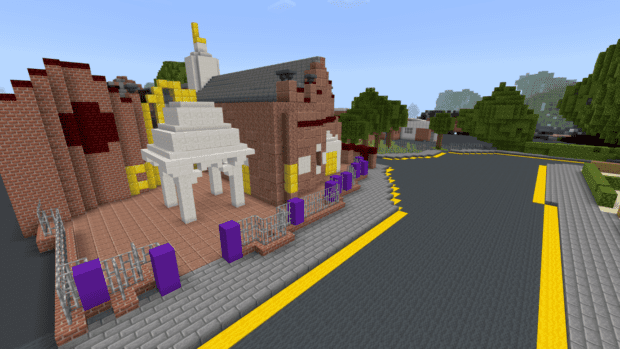 Preston landmarks in Minecraft